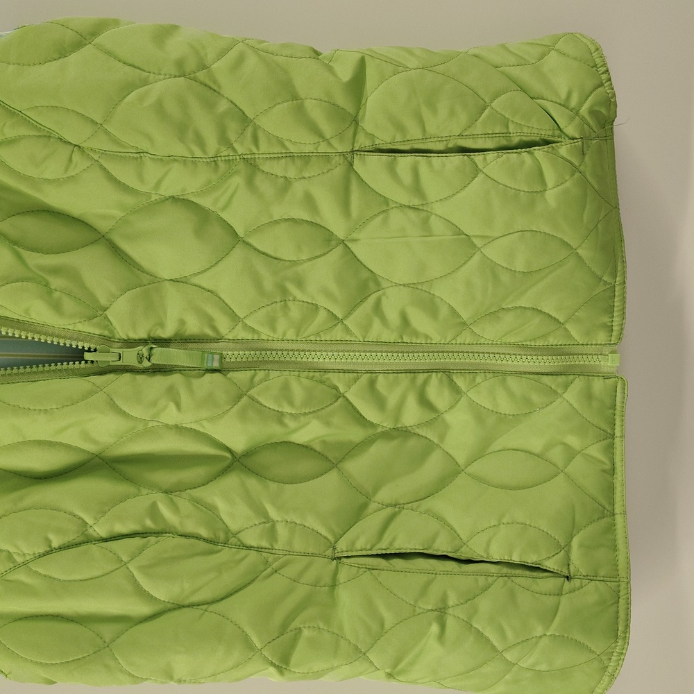 THE GREENBRIER QUILTED ZIP-UP VEST REVERSIBLE to BLUE STRIPE WOMEN'S Sz Small - Picture 3 of 8